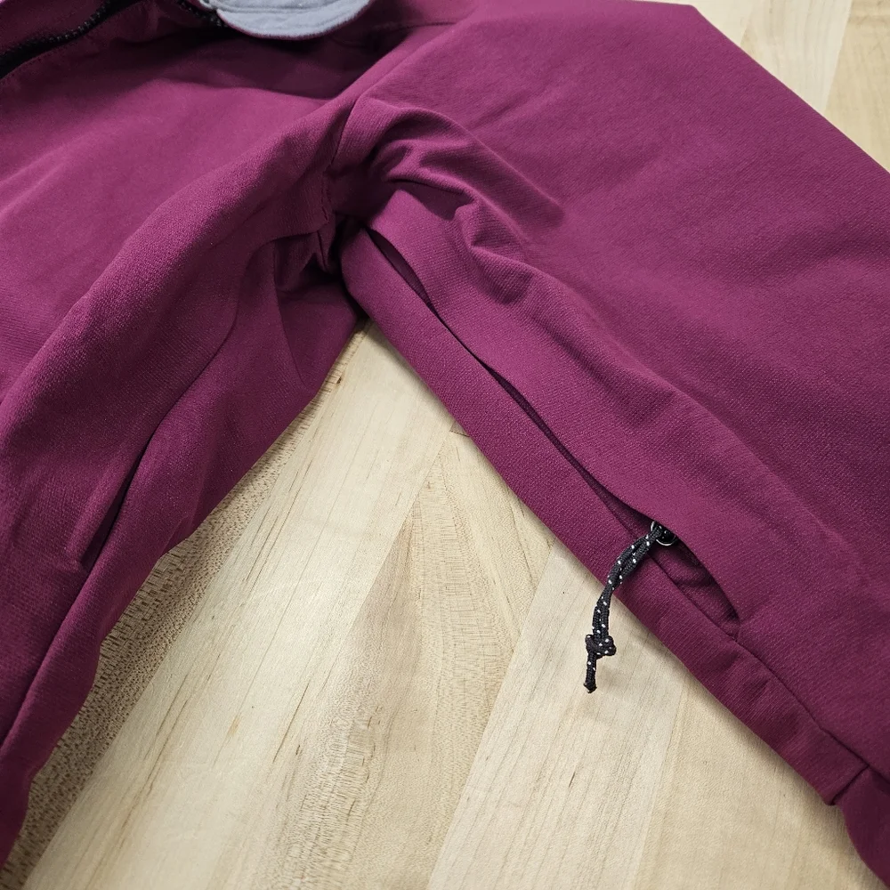 Mountain Hardwear Jacket Wms Small Plum Callisto Full Zip Fleece-Lined Softshell - Picture 3 of 15